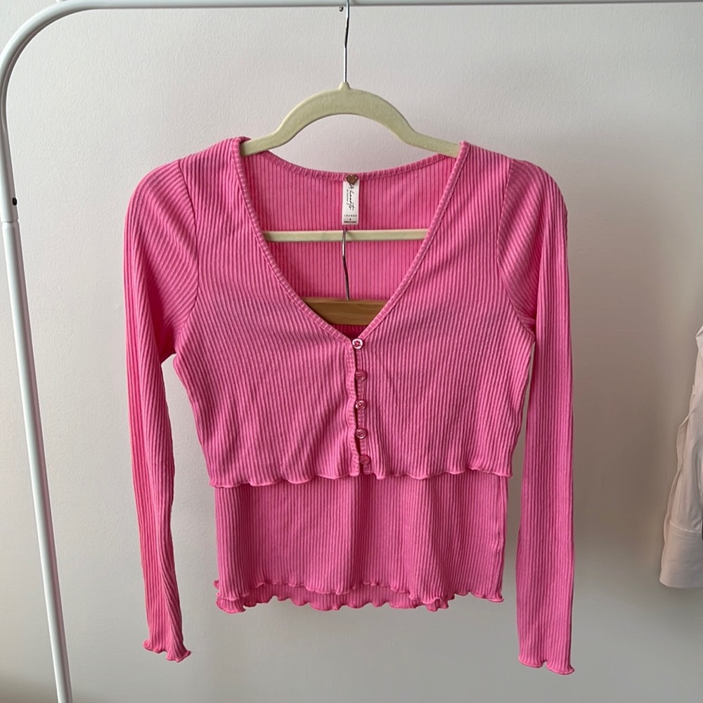 PacSun Pink Ribbed Set - Picture 2 of 10